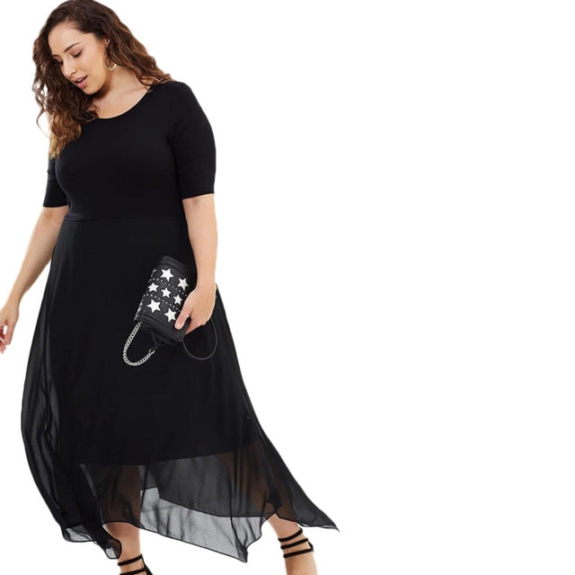 Casual Asymmetrical Empire Dress