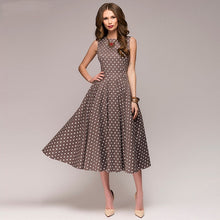 Summer Robe Femme Vintage Polka Dot Printing  Dress