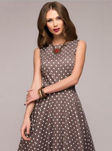 Summer Robe Femme Vintage Polka Dot Printing  Dress